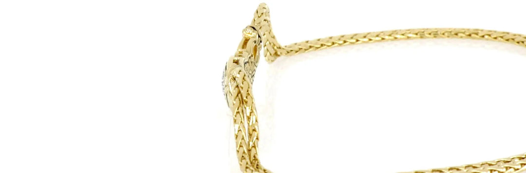 Anvil Collection - Gold & Pavé Double-Strand Horseshoe Necklace John Medeiros Jewelry Collections