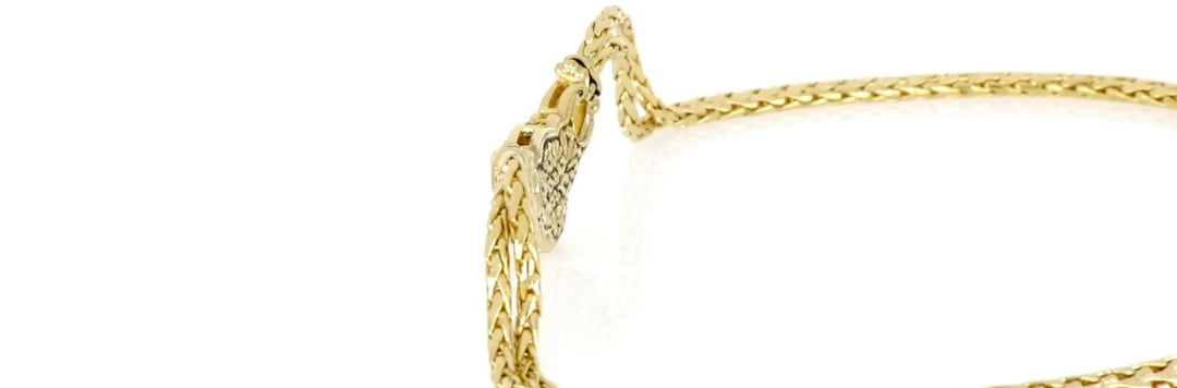 Anvil Collection - Gold & Pavé Double-Strand Horseshoe Necklace John Medeiros Jewelry Collections