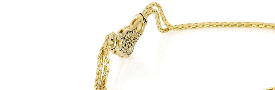 Anvil Collection - Gold & Pavé Double-Strand Horseshoe Necklace John Medeiros Jewelry Collections