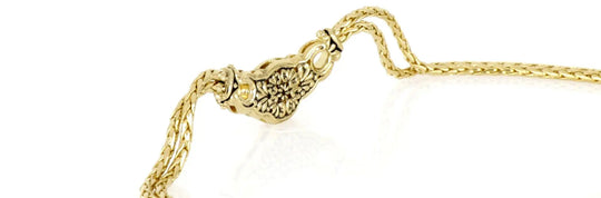 Anvil Collection - Gold & Pavé Double-Strand Horseshoe Necklace John Medeiros Jewelry Collections