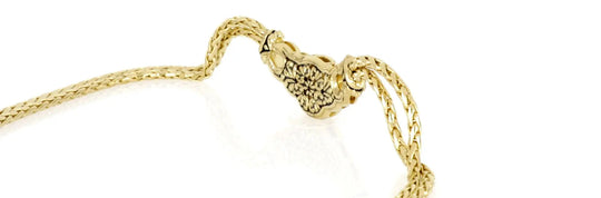 Anvil Collection - Gold & Pavé Double-Strand Horseshoe Necklace John Medeiros Jewelry Collections