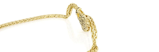 Anvil Collection - Gold & Pavé Double-Strand Horseshoe Necklace John Medeiros Jewelry Collections