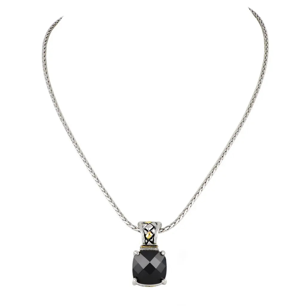 Anvil Collection - Square Cut Enhancer Pendant with Chain John Medeiros Jewelry Collections