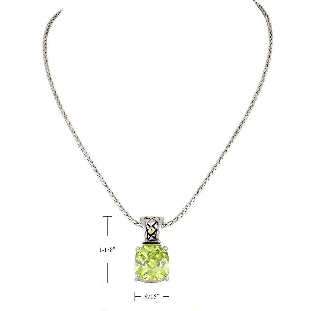 Anvil Collection - Square Cut Enhancer Pendant with Chain John Medeiros Jewelry Collections