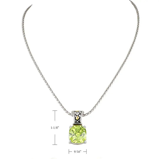 Anvil Collection - Square Cut Enhancer Pendant with Chain John Medeiros Jewelry Collections