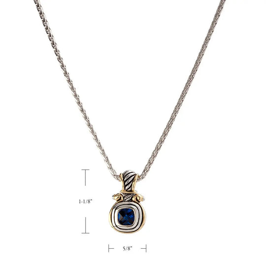 Anvil Color Collection - Cubic Zirconia Small Slider with Chain John Medeiros Jewelry Collections