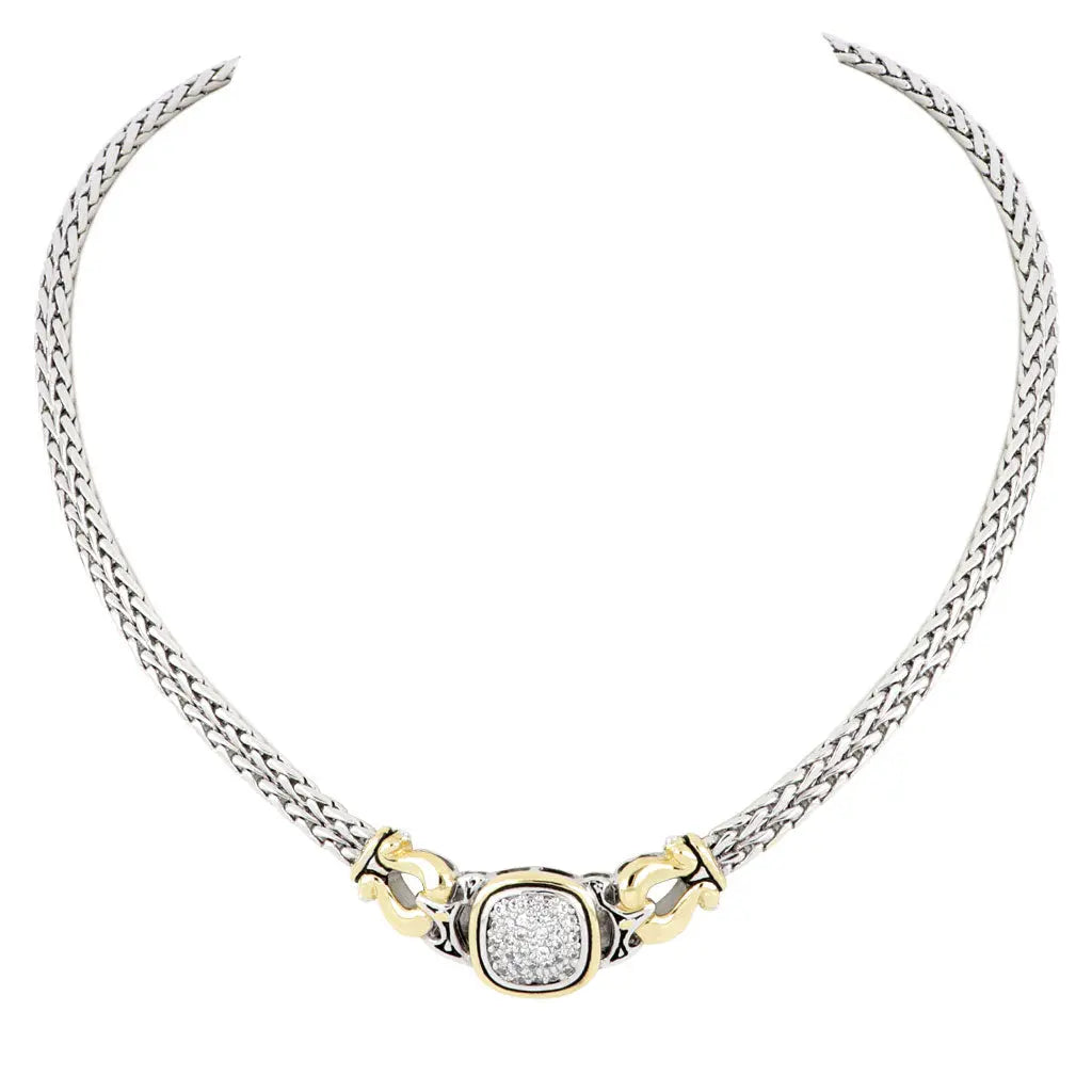 Anvil Pavé Collection - Double-Strand Horseshoe Necklace John Medeiros Jewelry Collections