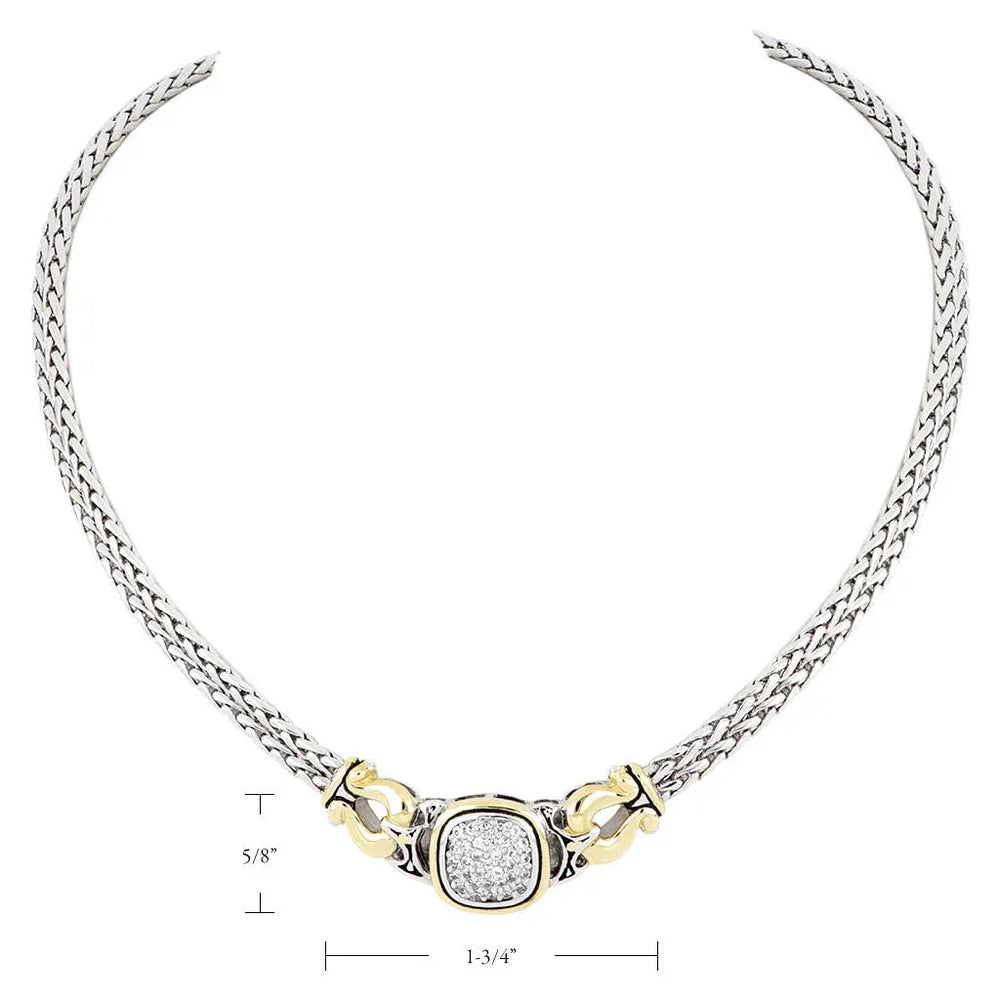 Anvil Pavé Collection - Double-Strand Horseshoe Necklace John Medeiros Jewelry Collections