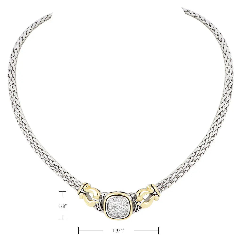 Anvil Pavé Collection - Double-Strand Horseshoe Necklace John Medeiros Jewelry Collections