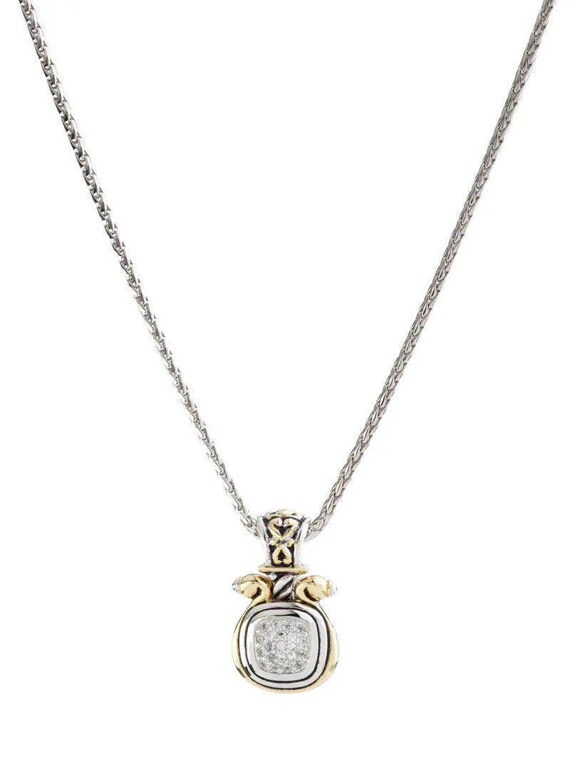 Anvil Pavé Collection - Large Slider with Chain John Medeiros Jewelry Collections