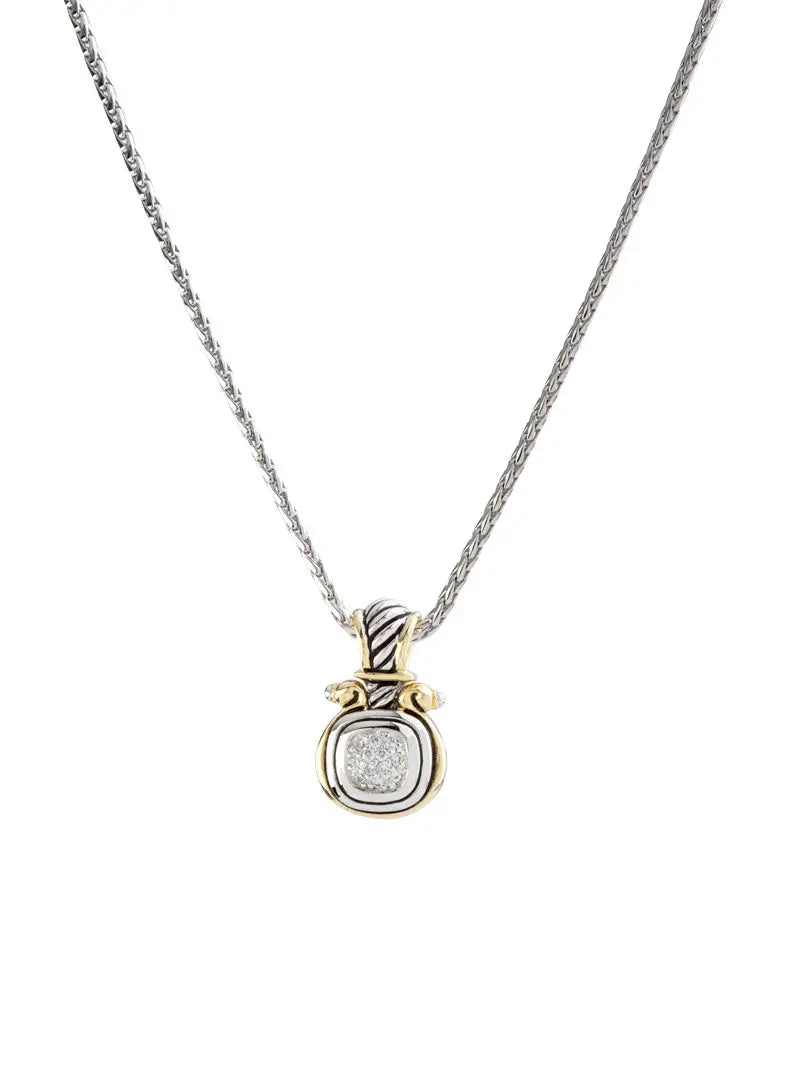 Anvil Pavé Collection - Small Slider with Chain John Medeiros Jewelry Collections