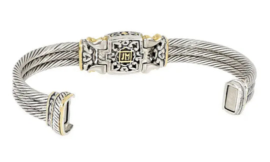 Anvil Square Pavé Cable Bracelet John Medeiros Jewelry Collections