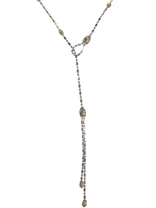 Beaded Collection - Cubic Zirconia Lariat Necklace John Medeiros Jewelry Collections