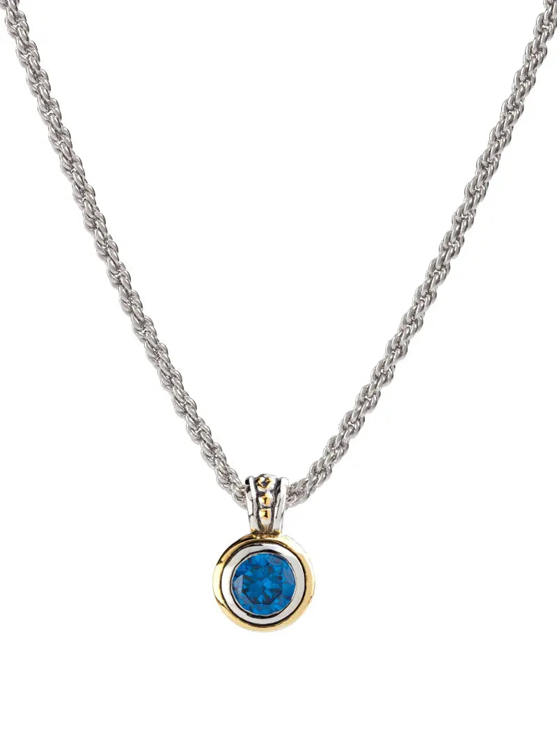 Beijos Collection - Bezel Set CZ Pendant Necklace John Medeiros Jewelry Collections