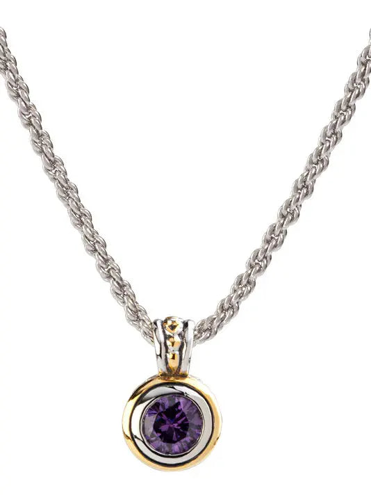 Beijos Collection - Bezel Set CZ Pendant Necklace John Medeiros Jewelry Collections