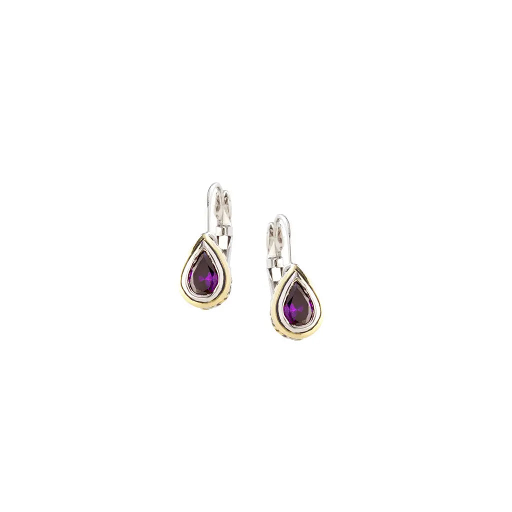 Beijos Collection - CZ Pear Shape Bezel Set Earrings John Medeiros Jewelry Collections