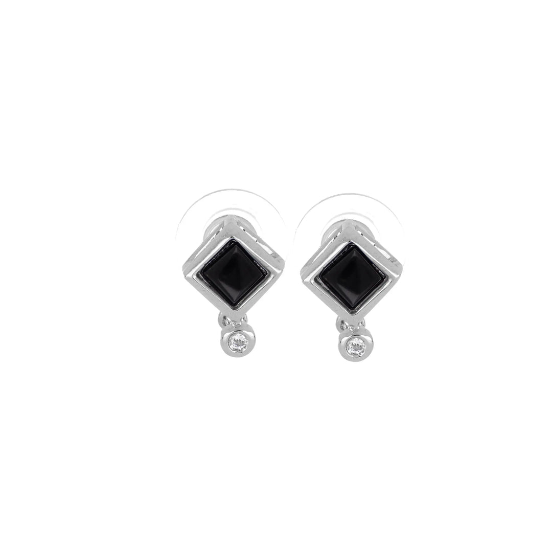 Black Onyx Collection - Single Stone With CZ Post Earring John Medeiros Jewelry Collections