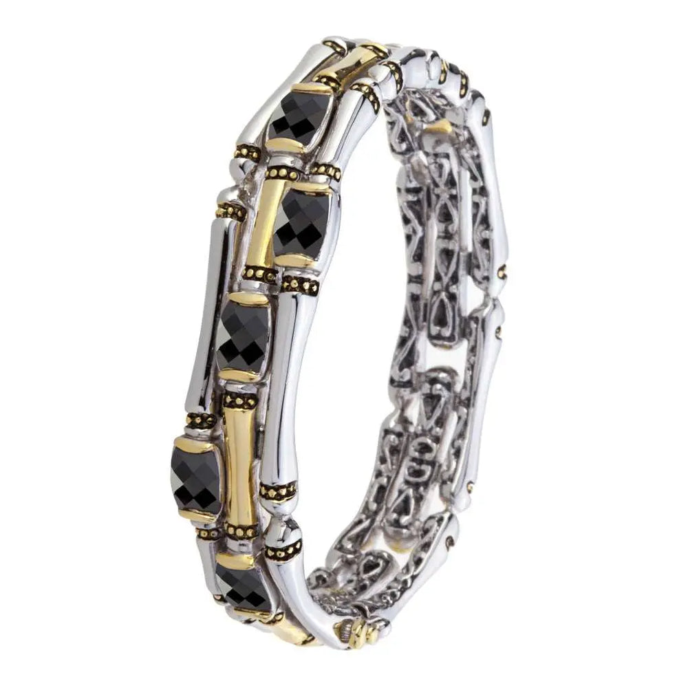 Canias Cor Collection - Three-Row Hinged Bangle Bracelet John Medeiros Jewelry Collections