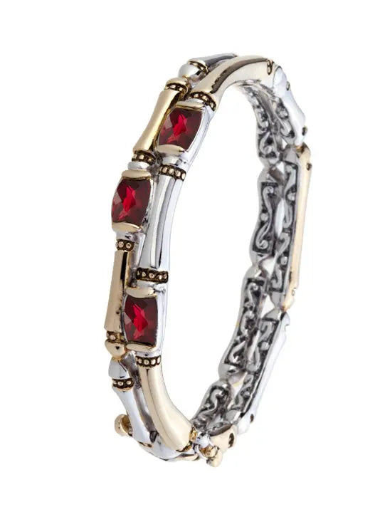 Canias Cor Collection - Two-Row Hinged Bangle Bracelet John Medeiros Jewelry Collections