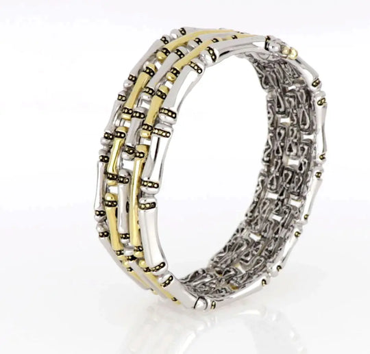 Canias Original Collection - Five-Row Hinged Bangle Bracelet John Medeiros Jewelry Collections