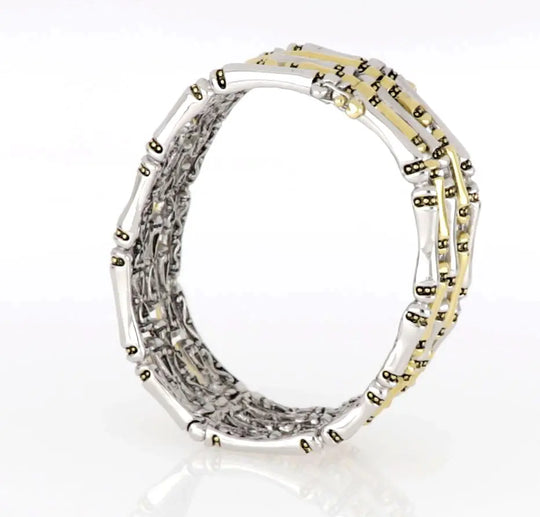 Canias Original Collection - Five-Row Hinged Bangle Bracelet John Medeiros Jewelry Collections