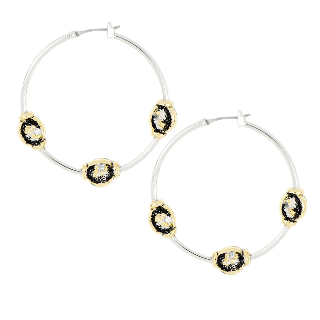 Carvão Lava Collection - Large Hoop Earrings John Medeiros Jewelry Collections