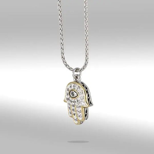 Celebration Collection - Hamsa Hand Pavé Pendant Necklace John Medeiros Jewelry Collections