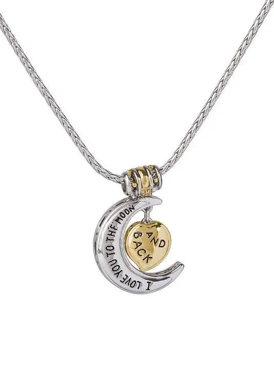 Celebration Collection - Heart in Moon Necklace John Medeiros Jewelry Collections