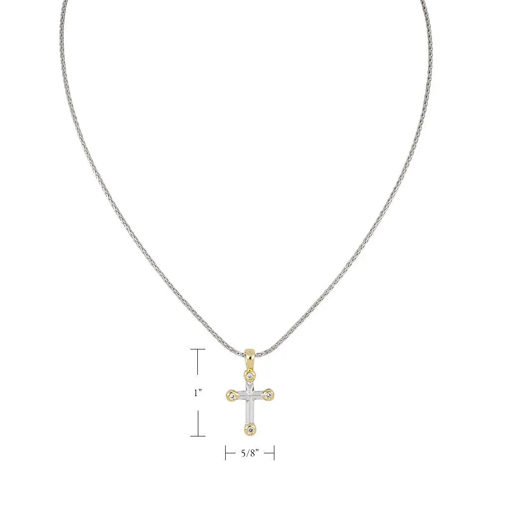 Celebration Collection - Small Four Stone Cross John Medeiros Jewelry Collections