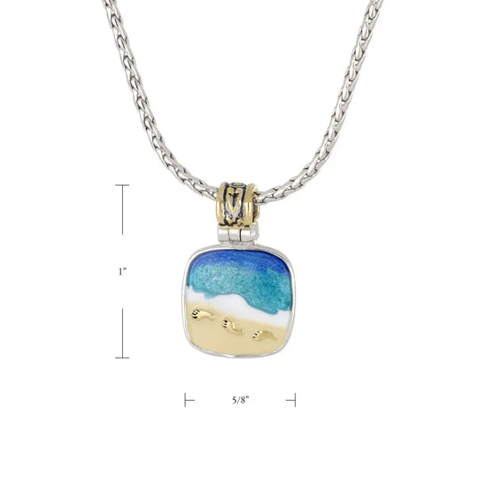 Celebration Memories - Footprints in the Sand Pendant Necklace John Medeiros Jewelry Collections