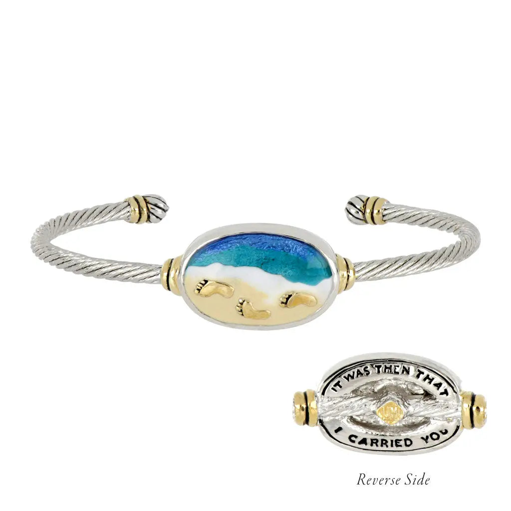 Celebration Memories - Footprints in the Sand Wire Cuff Bracelet John Medeiros Jewelry Collections