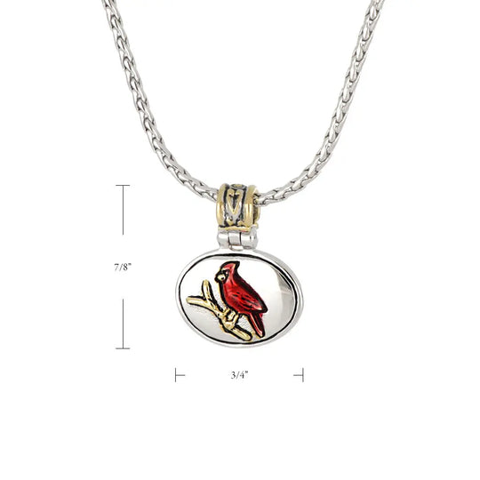 Celebration Memories - Red Cardinal Pendant Necklace John Medeiros Jewelry Collections