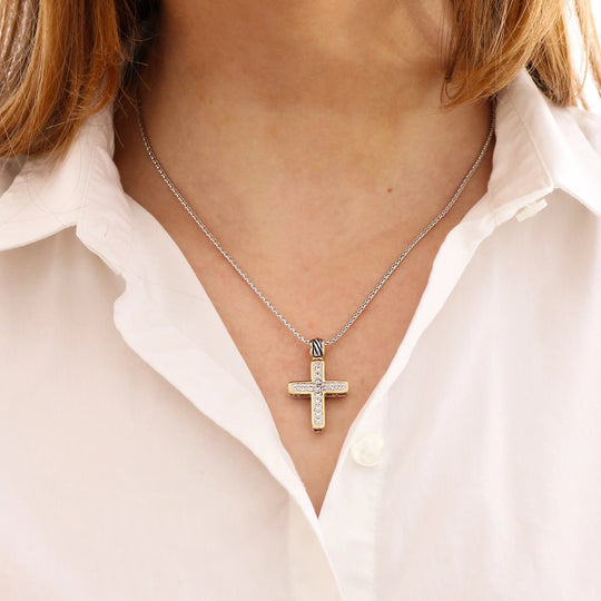 Celebration Petite Pavé - Cross Necklace John Medeiros Jewelry Collections