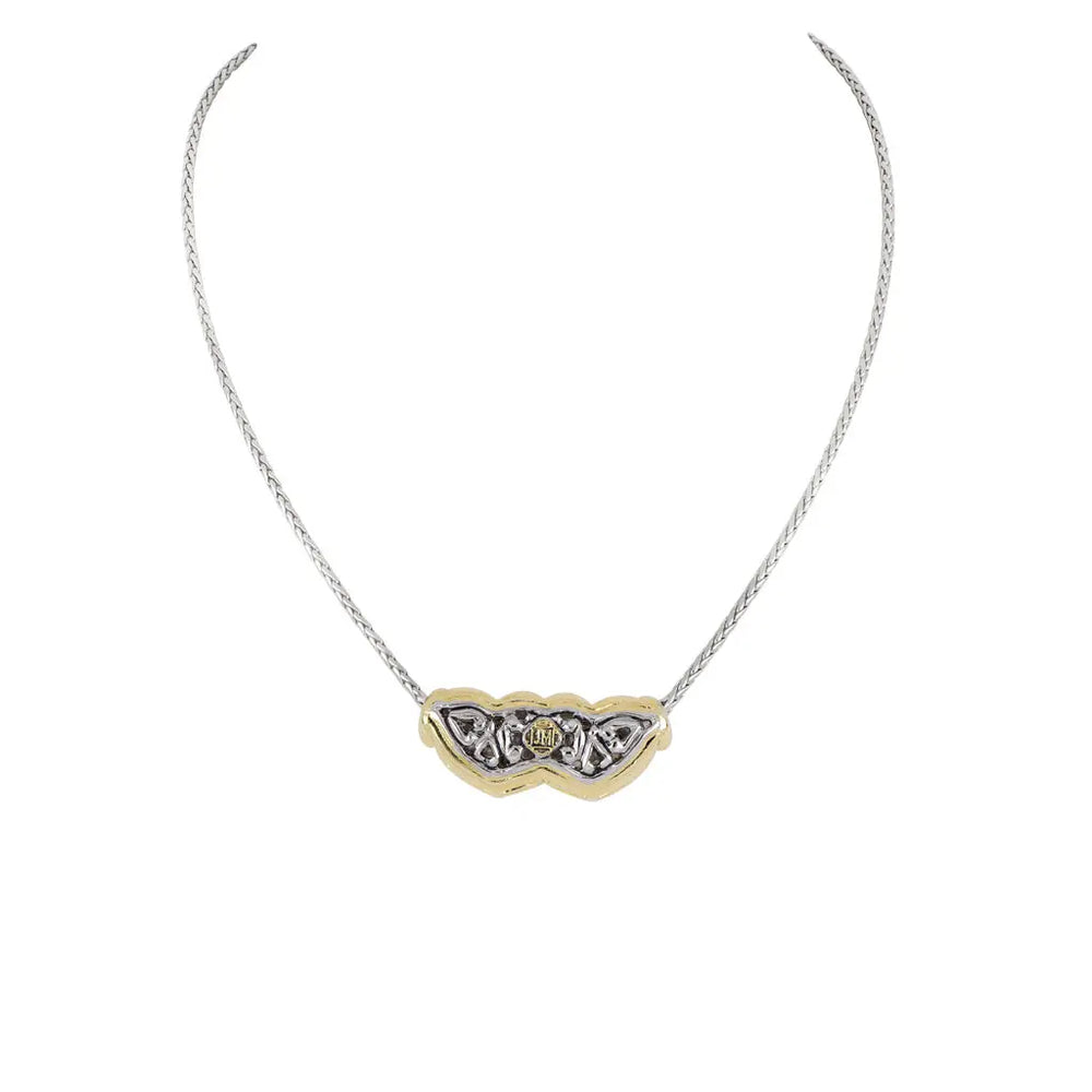 Celebration Petite Pavé - Double Heart Necklace John Medeiros Jewelry Collections