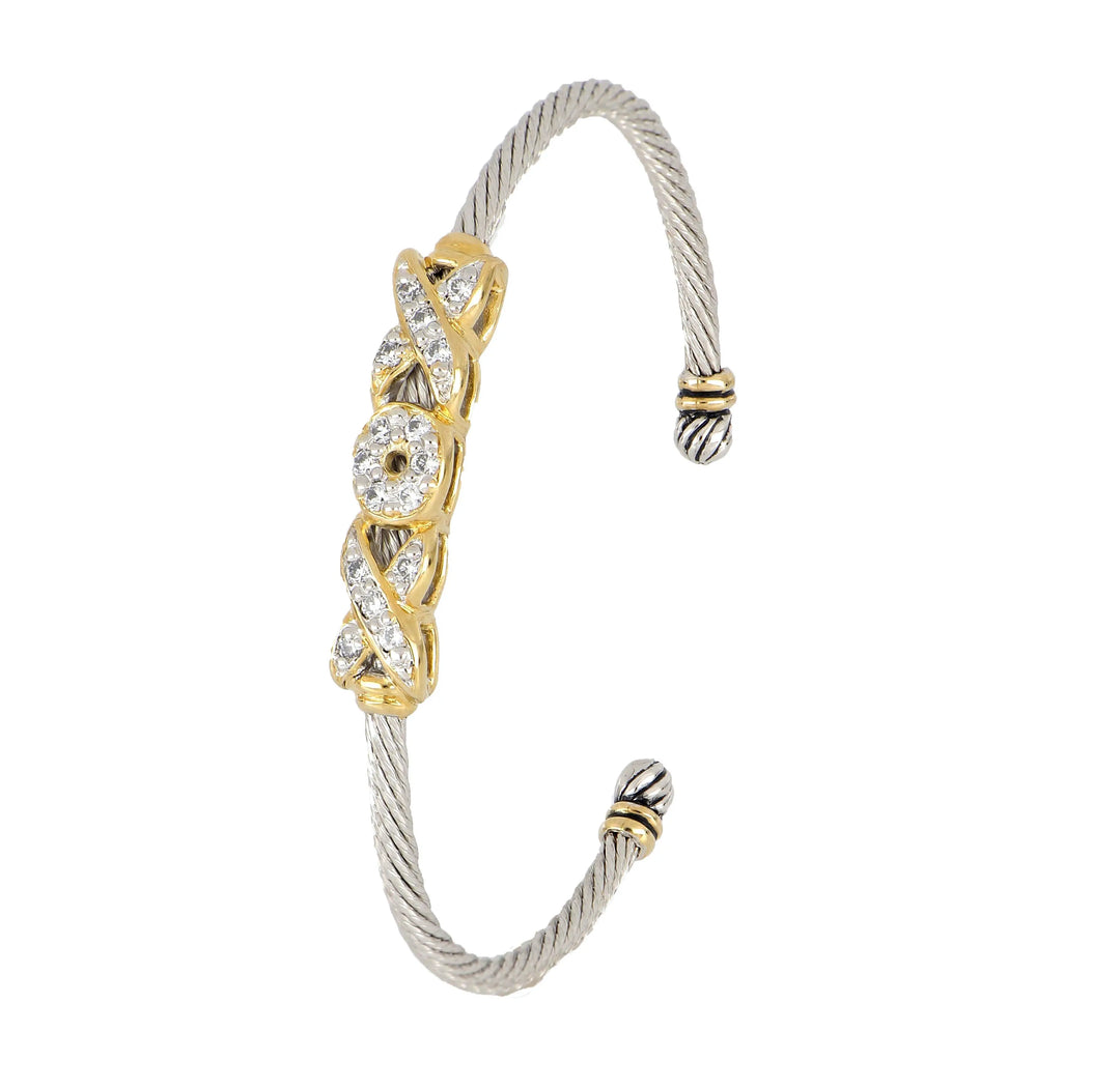 Celebration Petite Pavé - Hugs and Kisses Cuff Bracelet John Medeiros Jewelry Collections