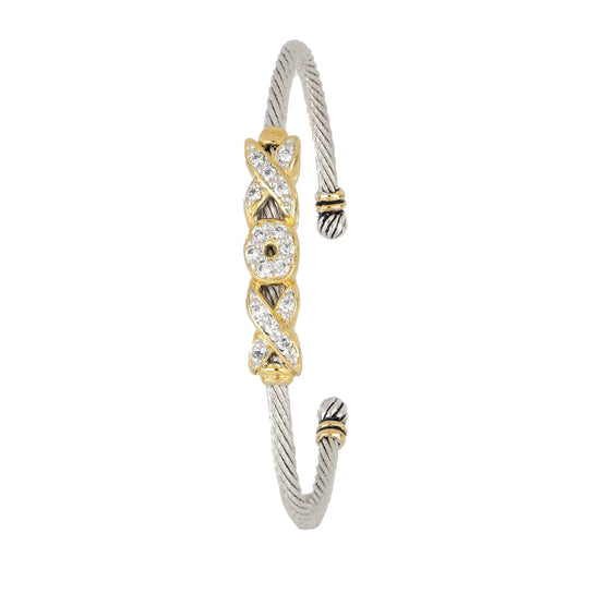 Celebration Petite Pavé - Hugs and Kisses Cuff Bracelet John Medeiros Jewelry Collections