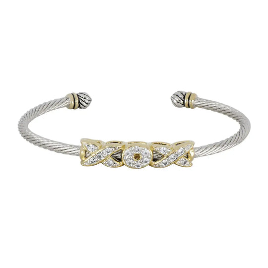 Celebration Petite Pavé - Hugs and Kisses Cuff Bracelet John Medeiros Jewelry Collections