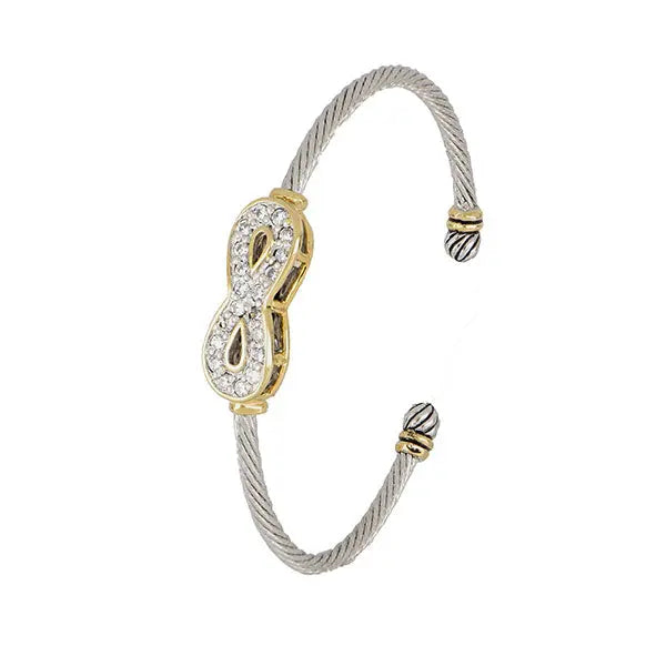 Celebration Petite Pavé - Infinity Wire Cuff Bracelet John Medeiros Jewelry Collections