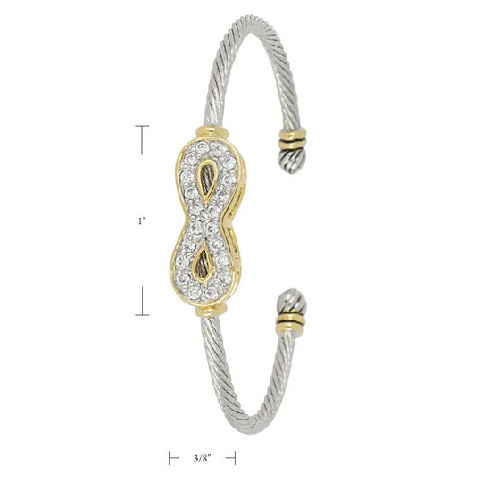 Celebration Petite Pavé - Infinity Wire Cuff Bracelet John Medeiros Jewelry Collections