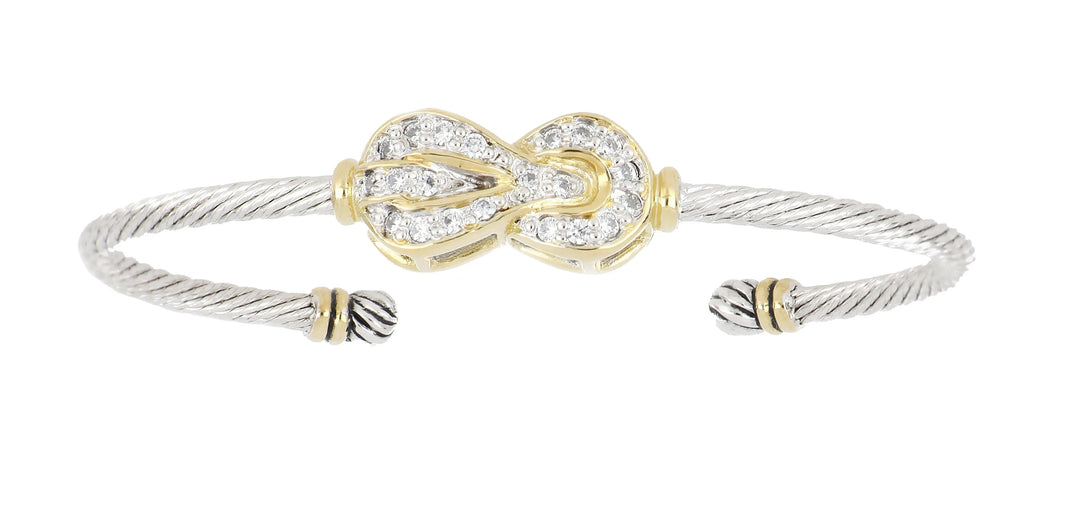 Celebration Petite Pavé - Interlocking Infinity Pavé Wire Cuff Bracelet John Medeiros Jewelry Collections