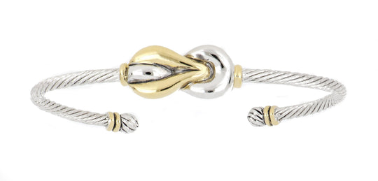 Celebration Petite Pavé - Interlocking Infinity Symbol Wire Cuff Bracelet John Medeiros Jewelry Collections