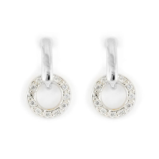 Diamante - Circle Post Earrings John Medeiros Jewelry Collections