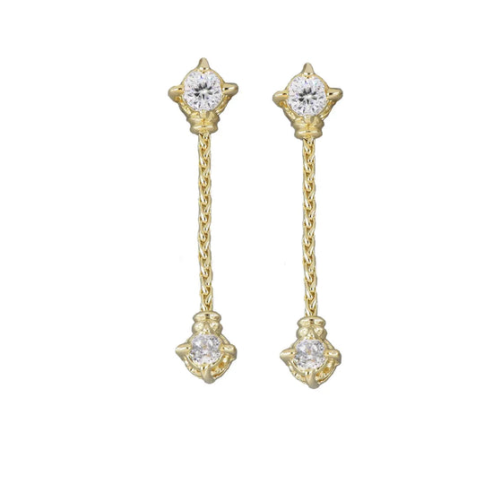 Diamante Cluster 104 - 1" Dangle Post Earrings John Medeiros Jewelry Collections