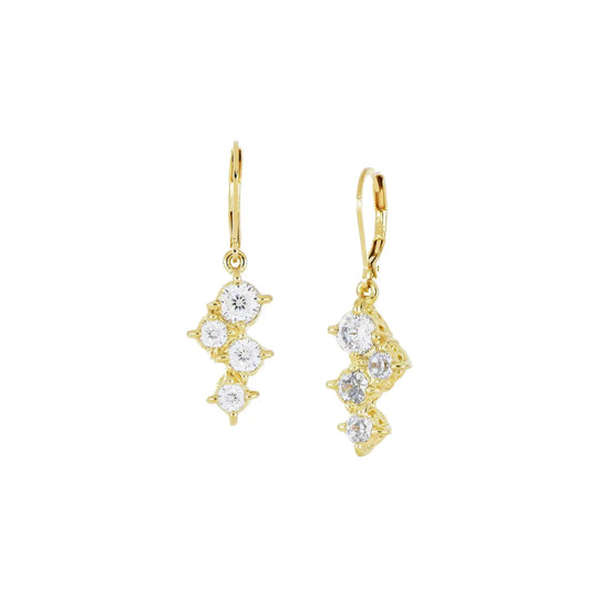 Diamante Cluster 104 - 4-Stone French Wire Earrings John Medeiros Jewelry Collections