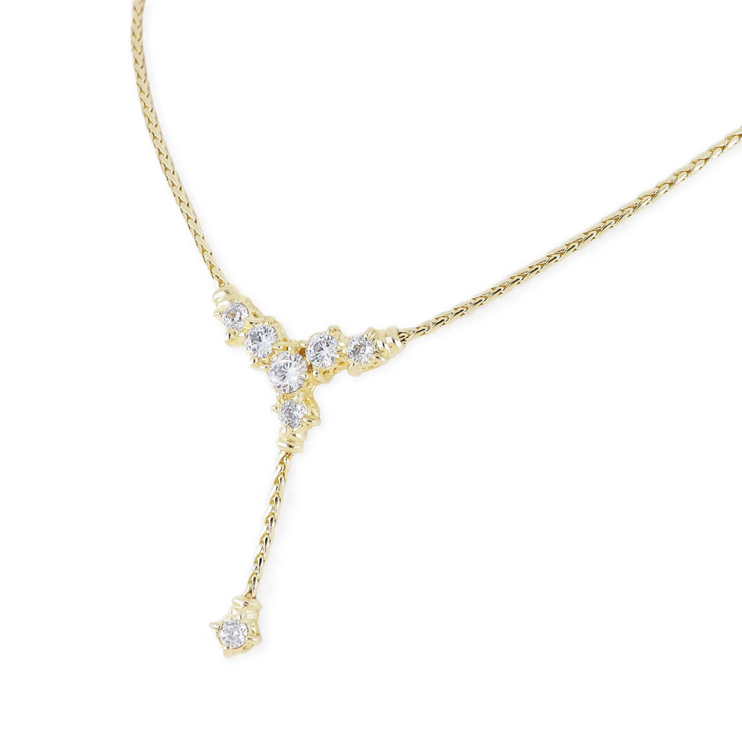 Diamante Cluster 104 - 7 Stone Y Necklace John Medeiros Jewelry Collections