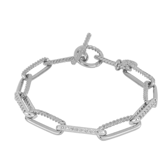 Diamante Corrente Toggle Links Bracelet with Pavé John Medeiros Jewelry Collections