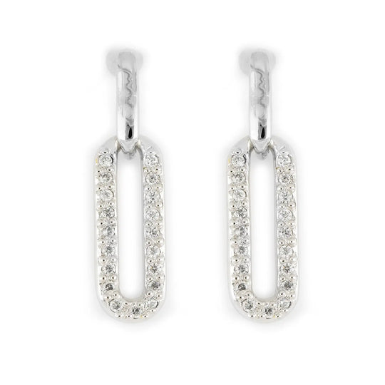 Diamante - Large Link Pavé Post Earrings John Medeiros Jewelry Collections