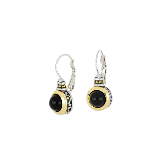 Genuine Black Onyx French Wire Earrings John Medeiros Jewelry Collections