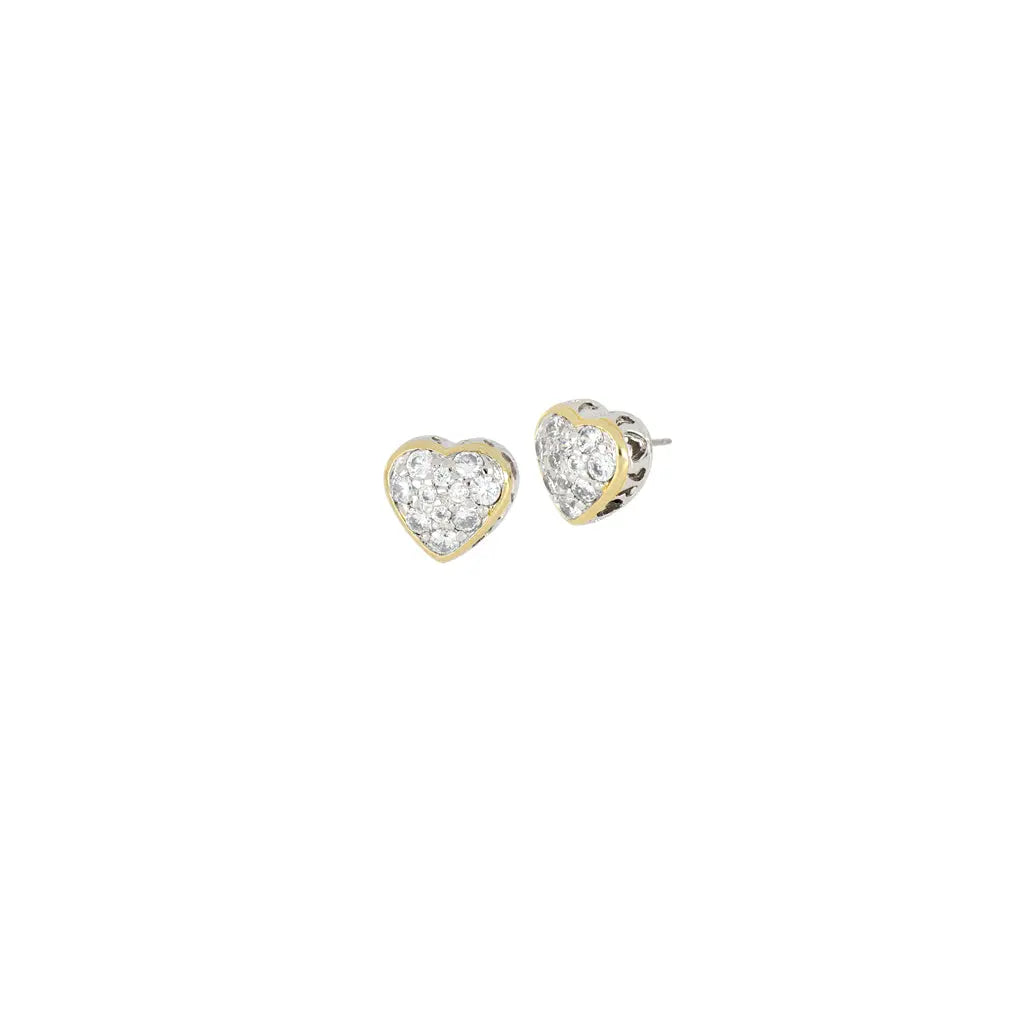 Heart Collection - Pavé Stud Earrings John Medeiros Jewelry Collections