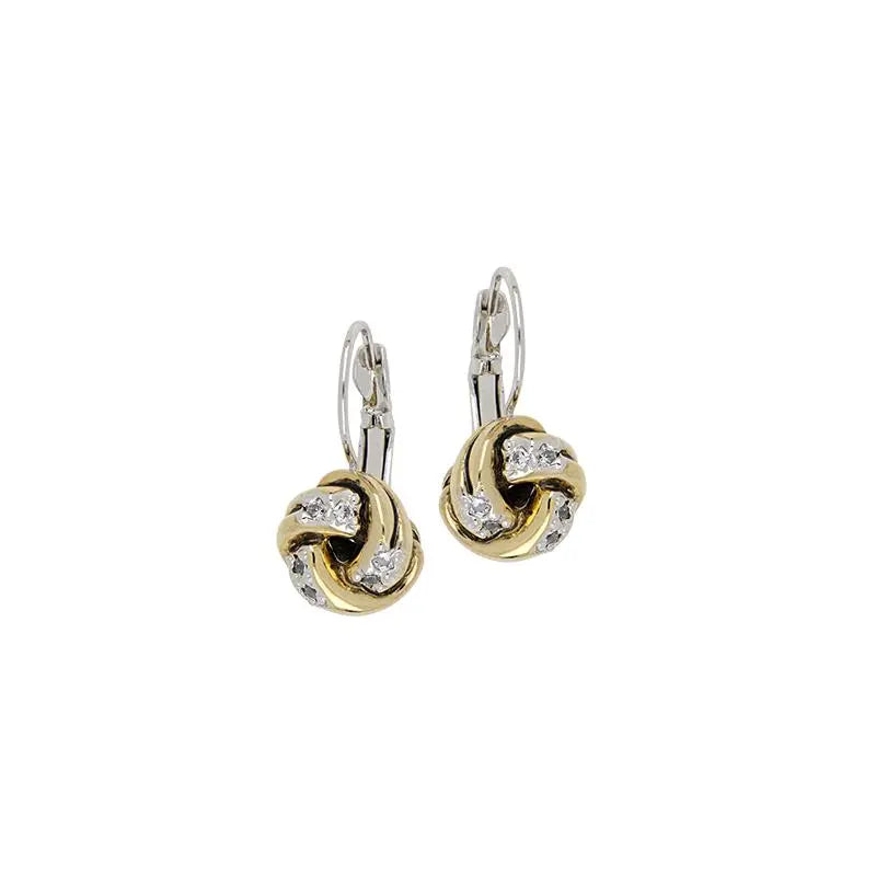 Infinity Love Knot Collection - Pavé French Wire Earrings John Medeiros Jewelry Collections